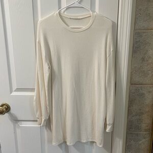 White Reformation sweater dress